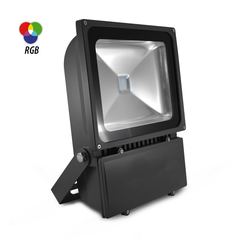 Grijze LED-Schijnwerper 100W RGB