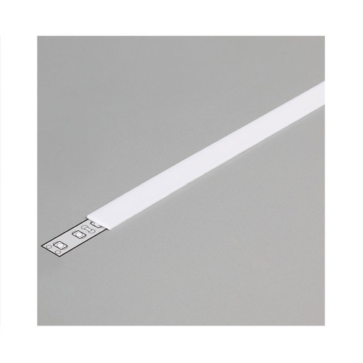 [9844] Diffuseur Profile 10.2mm Blanc 2m pour bandeaux LED