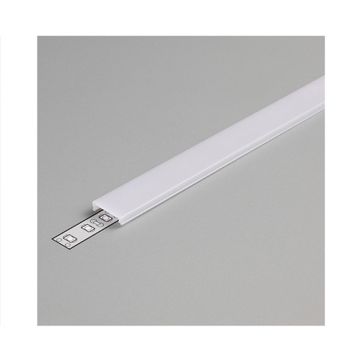 [9858] Diffuseur Clip Profile 15.4mm Blanc 2m pour bandeaux LED