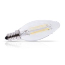 LED lamp E14 Filament Vlam 4W 490 LM Dimbaar 2700K