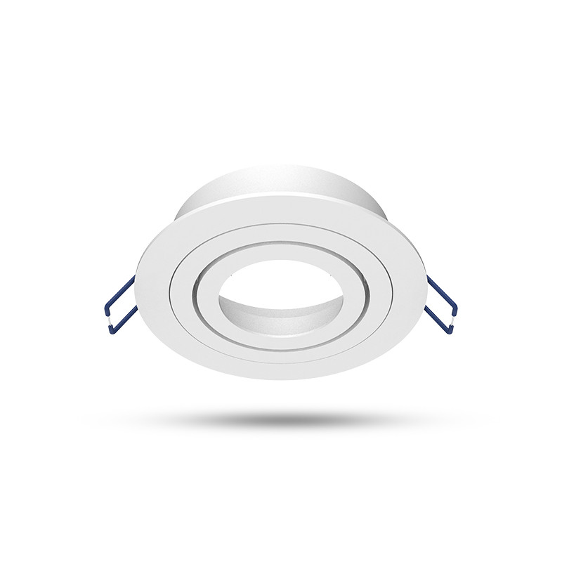 SUPPORT SPOT ROND KANTELBAAR/DRAAIBAAR WIT Ø92 mm