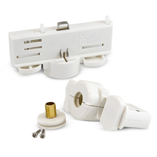 [8279] CONNECTOR FOR RAIL 3 FASE WHITE