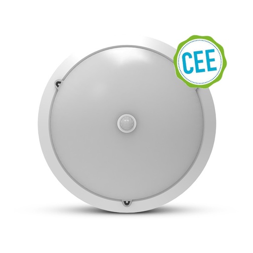 [779002] LED HALL SURFACE MOUNT Ø300 15W 4000K IP65 + DETECTOR IR