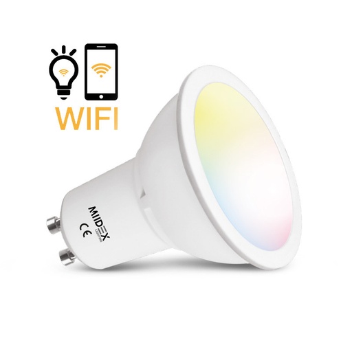 [7885] SPOT-LED-GU10-5W-CCT + RGB-DIM-WIFI