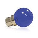 LED lamp B22 Bulb 1W Blauw