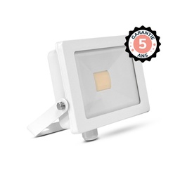 [100265] Flat LED-Schijnwerper Wit 30W 3000K zonder kabel, 5 jaar garantie