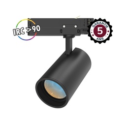 [100206] Ledspot voor driefasenrail Zwart 35W CCT IRC90 5J GARANTIE