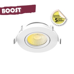 [100268] SPOT-LED-6W-CCT-BBC-DIM-IP65-INCLINABLE-BLANC