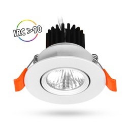 [100397] SPOT LED INCLINABLE + ALIMENTATION ELECTRONIQUE ENEC - 5 W - 3000 K - BLANC