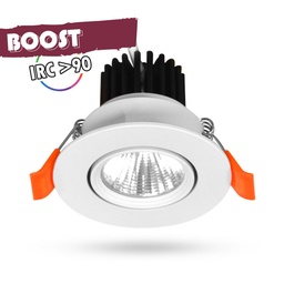 [100397] SPOT LED INCLINABLE + ALIMENTATION ELECTRONIQUE ENEC - 5 W - 3000 K - BLANC