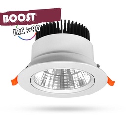 [100401] SPOT LED INCLINABLE + ALIMENTATION ELECTRONIQUE ENEC - 12W - 3000 K