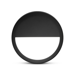 [100492] Collerette asymétrique Noire pour CLIPSO Ø220 x 50 mm