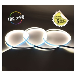 [100518] Bandeau LED COB 6000K 5 m 320 LED/m 9W/m IP20 - 24V - Garantie 5 ans