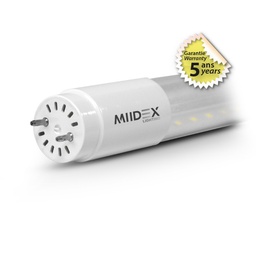 [100535] TUBE-LED-T8-12W-4000K-1200MM-TRANSPARANT-F/N ZELFDE KANT-STARTER- 5 JAAR GARANTIE