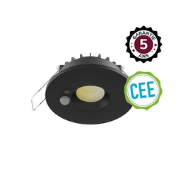 [100620] DOWNLIGHT-SPOT ESA-6W-CCT 2700/3000/4000K-DIMBAAR + DETECTOR -ZWART- 5 JAAR GARANTIE