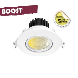 [100794] Spot LED 8W BBC Inclinable CCT 2700/3000/4000K Dimmable - Garantie 5 ans