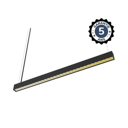 [100699] Linéaire LED réflecteur Noir 2 CCT 24W Dimmable DALI 2 - 1200 mm - Proline - Garantie 5 ans