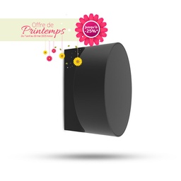 [100810] Applique Murale LED ronde 10W 3000K Noir IP65