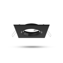 [100946] SUPPORT SPOT VIERKANT KANTELBAAR ZWART 82x82 mm