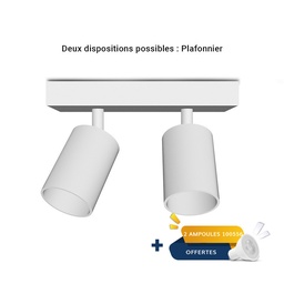 [101071] LIGHT WHITE 2 SPOTS GU10