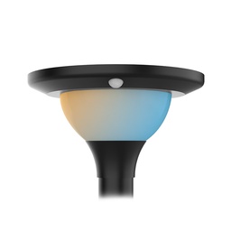 [101128] Tête de lampadaire solaire 15W 3CCT(3000K - 4000K - 6000K) IP65 + Détecteur IR