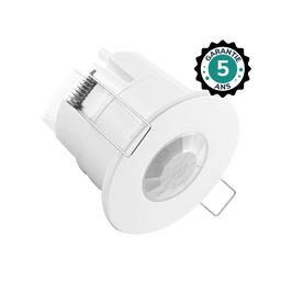 [101165] MOTION DETECTOR IR LED  RECESSED-MOUNTED 360° 600W BBC - 5 YEAR WARRANTY