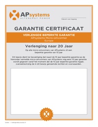 WARRANTY EXTENSION APS DS3/YC600