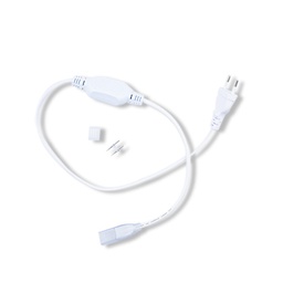 [749820] Câble alimentation + emb fin + connecteur pin male/male neon flex 18x11 mm