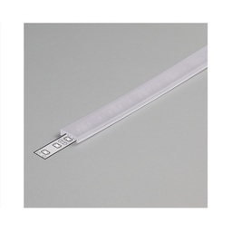 [9856] Diffuseur Clip Profile 15.4mm Transparent 2m pour bandeaux LED