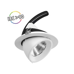 [76745] LED-Slakvorm Spotlight, richtbaar en roteerbaar 60W 4000K + Voeding